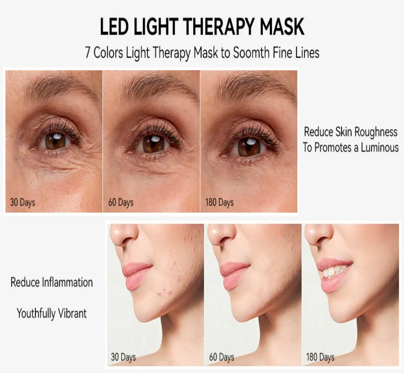 Masque Facial de Thérapie Lumineuse